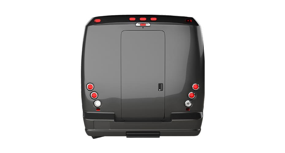 Carey Luxury Mini Bus Ford F 550 Grech Shuttle Bus - Back View