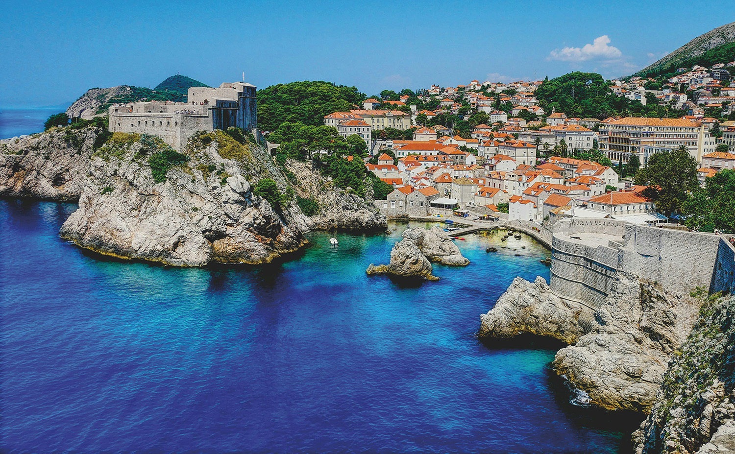 The shores of Dubrovnik, Croatia